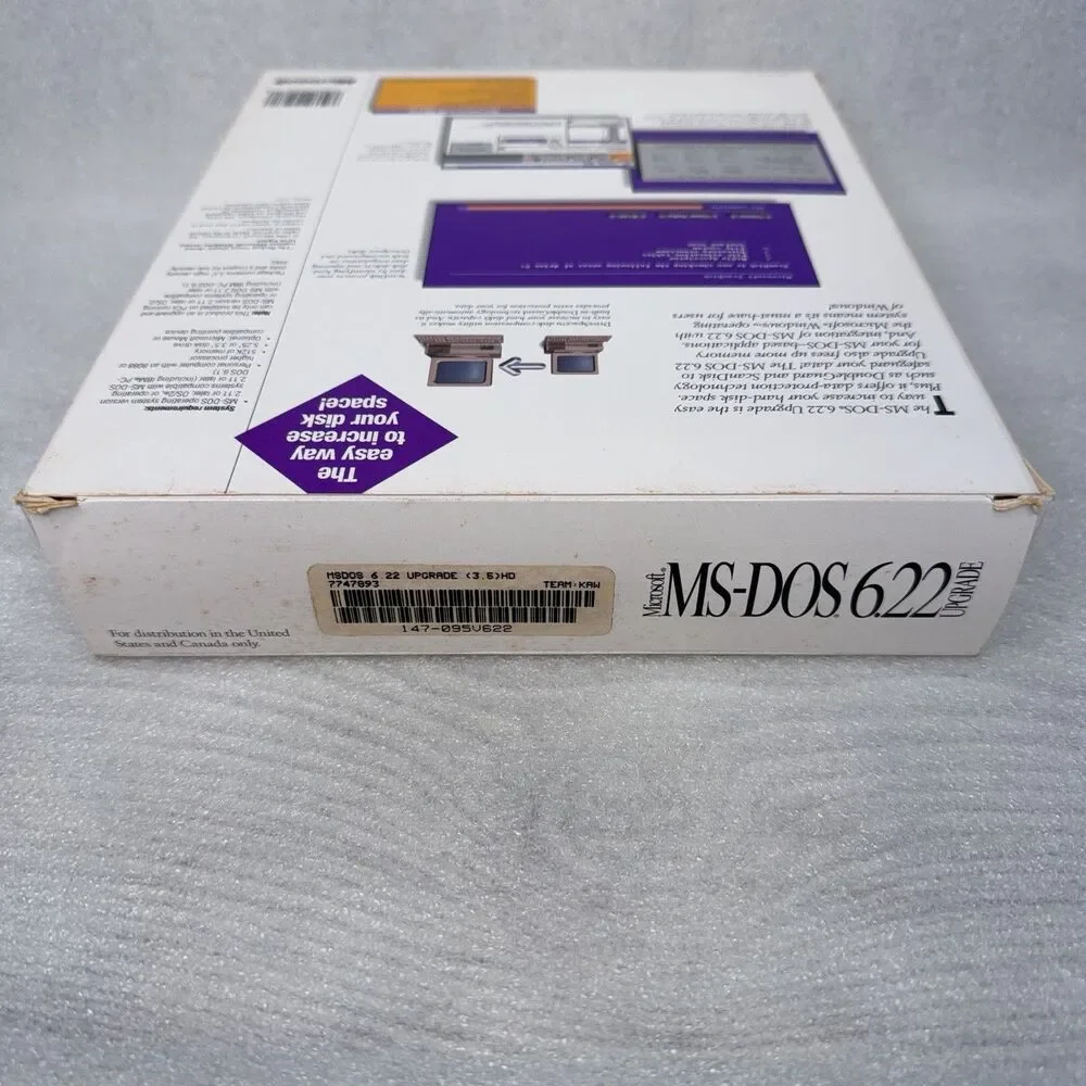 Microsoft MS-DOS 6.22 Operating System Upgrade 3.5